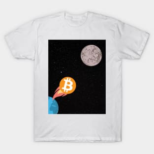 Bitcoin to the Moon T-Shirt